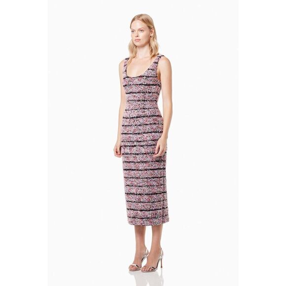ELLIATT COLLECTIVE EURODANCE DRESS  knit midi dress size S NWT$350 - Picture 4 of 9